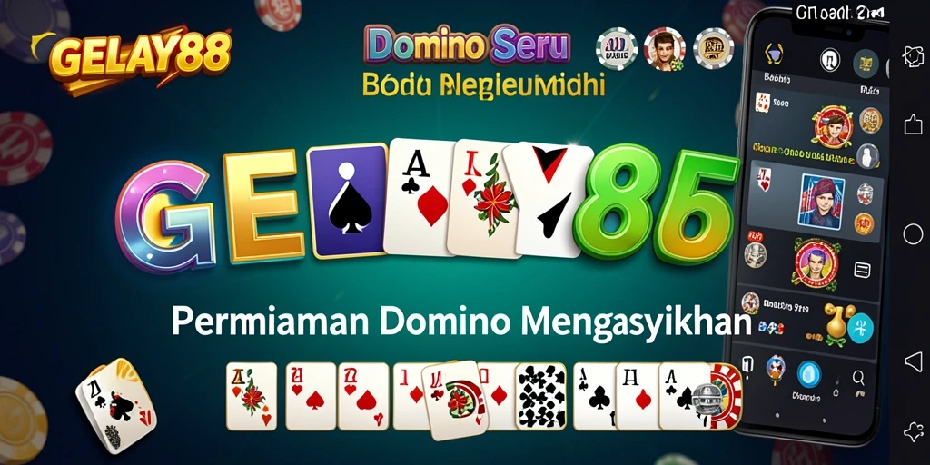 Tampilan gameplay domino yang seru dan kompetitif di GELAY88.