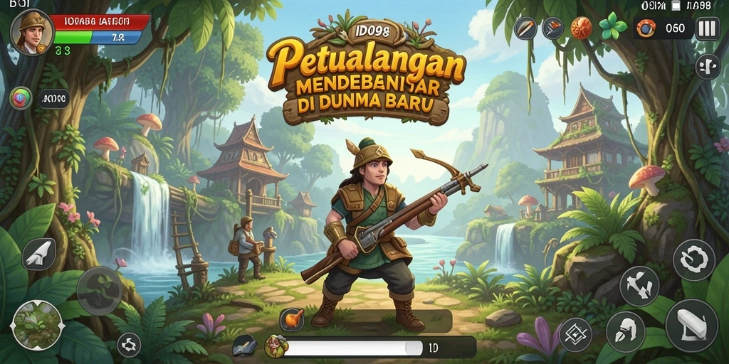 Screenshot gameplay menampilkan aksi mendebarkan di dunia petualangan.
