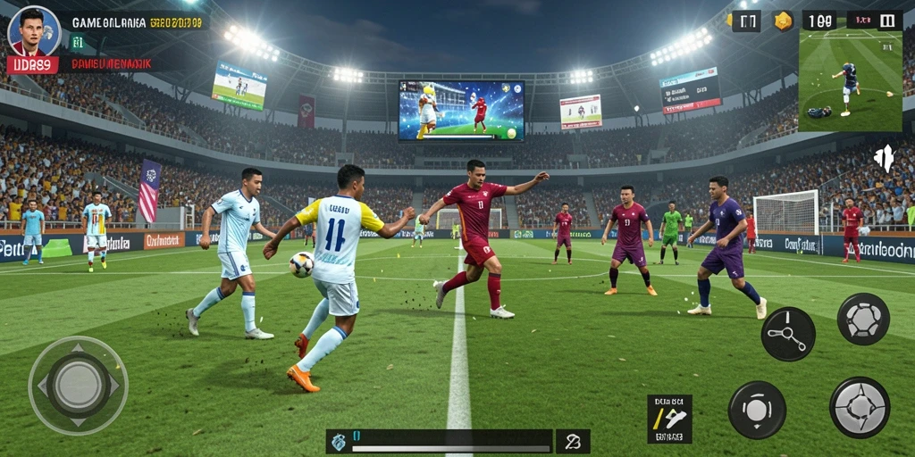 Tangkapan layar gameplay IDR89 menampilkan aksi olahraga yang seru dan mendebarkan.