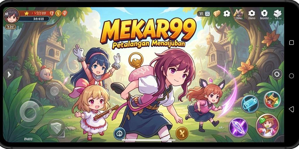 Tampilan gameplay <strong>MEKAR99</strong> yang menakjubkan dan penuh aksi.