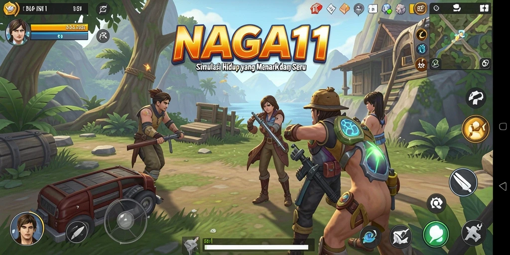 Tampilan gameplay NAGA11 yang memukau dan interaktif.