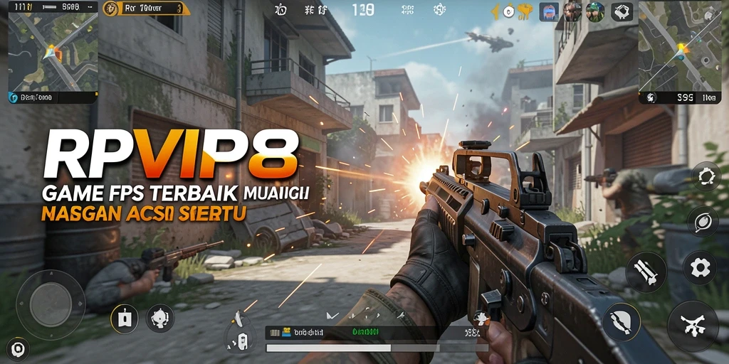 Gameplay RPVIP8 dengan aksi menembak yang mendebarkan.