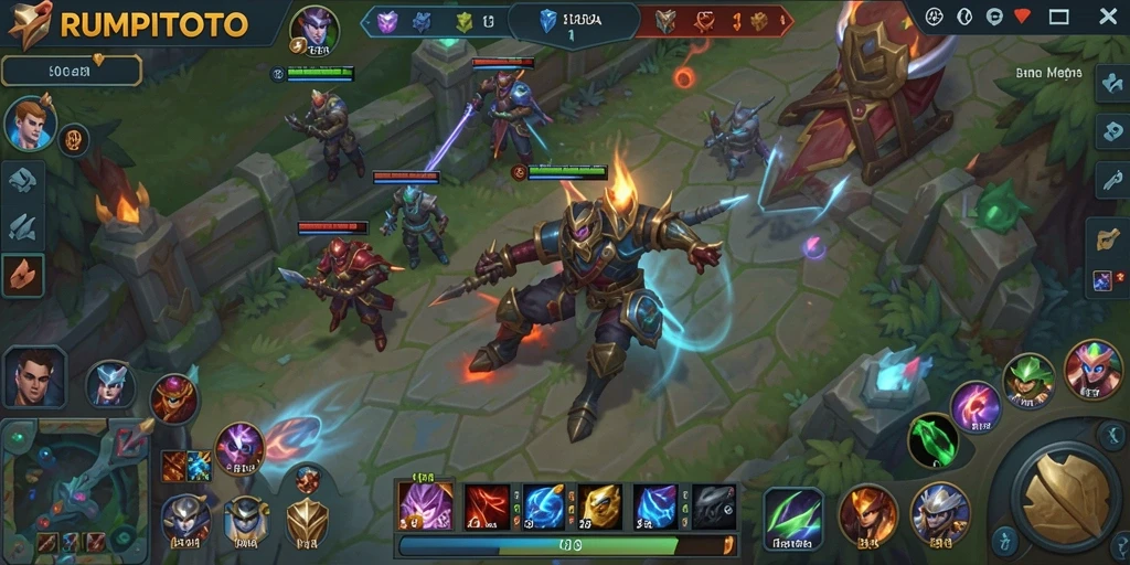 Gameplay seru dan strategi tim di RUMPITOTO.