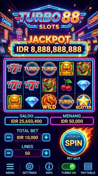 Halaman katalog aplikasi di turbo88 dengan banyak pilihan.